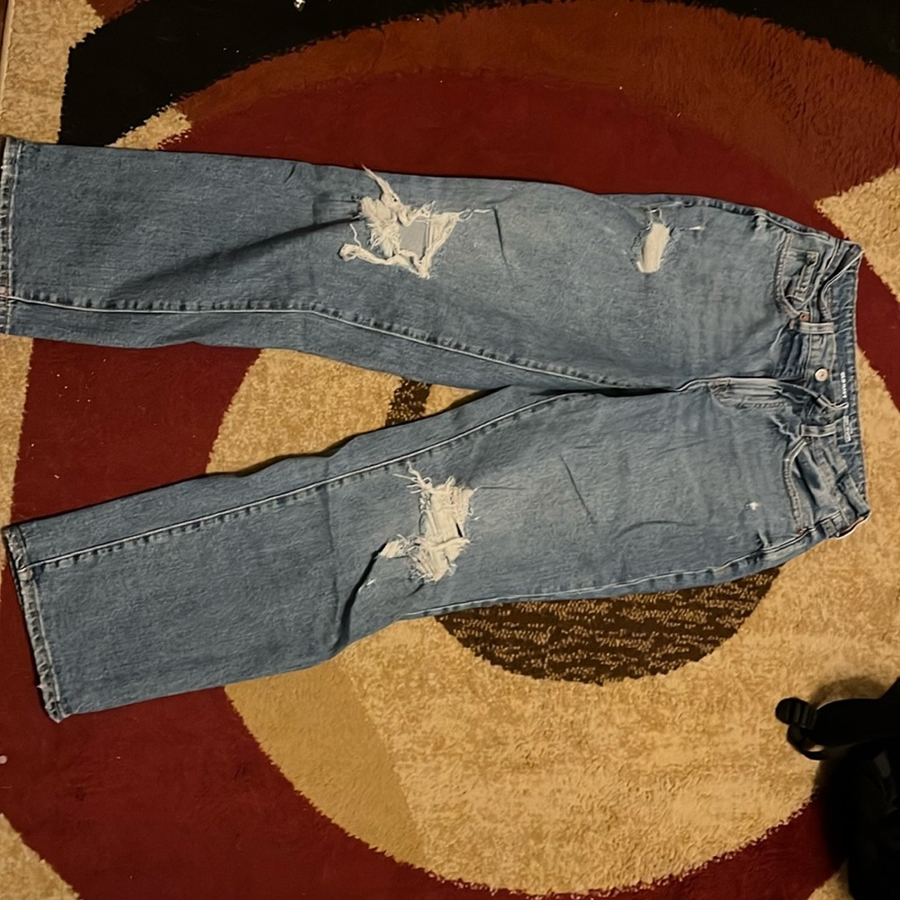 Curvy OG loose ripped jeans